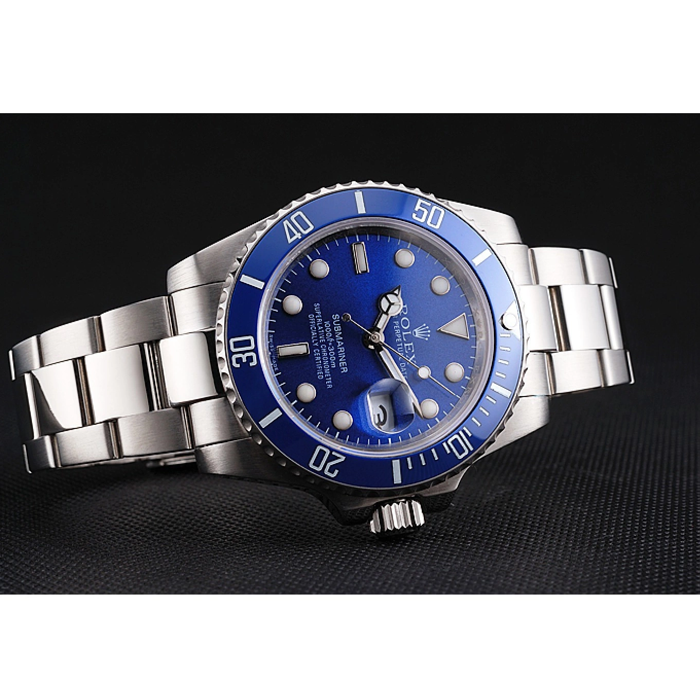 Aaa replica watch 98234 Submariner Rolex Dial Bezel Blue Blue 0516